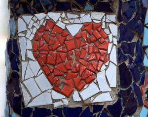Image of a heart mosaic