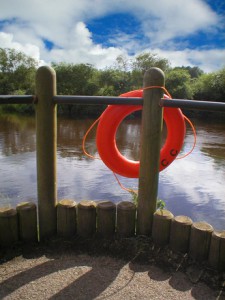 Photo of a lifesaver inner tube