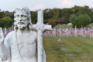 Photo of a 9/11 memorial