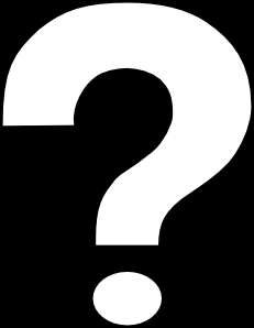 Clip art of a large question mark