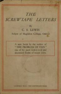 Photo of an old copy of the Screwtape Letters